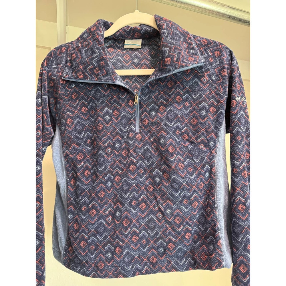 Columbia Youth Pullover Blue Pattern Size Youth Large